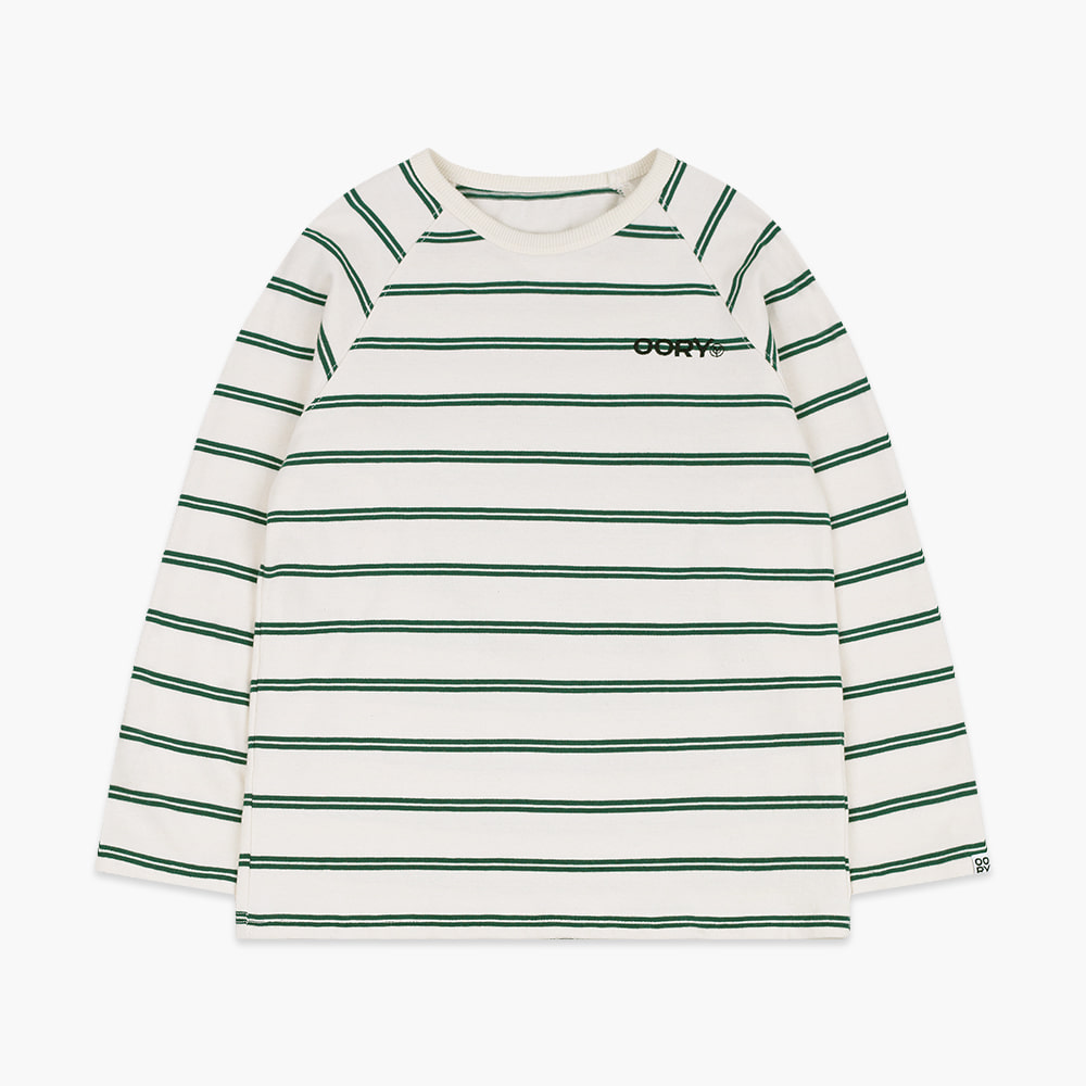 22 F/W OORY Stripe t-shirt - green ( 3차 입고, 당일 발송 )
