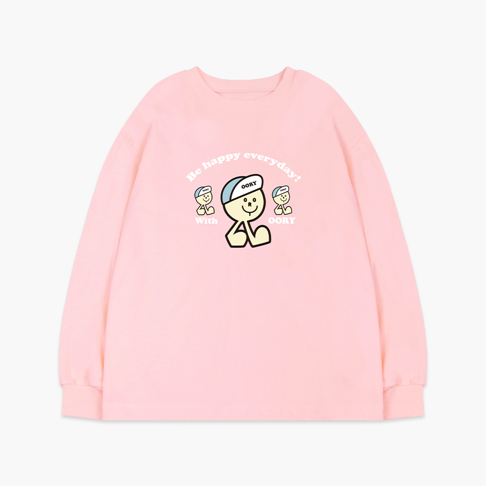 OORY Smile t-shirt - pink ( 2차 입고, 당일 발송 )