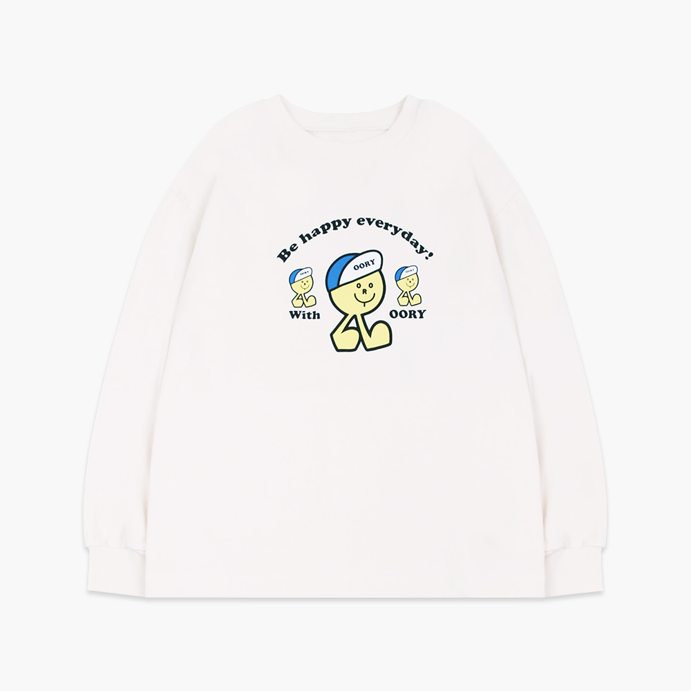 OORY Smile t-shirt - ivory ( 2차 입고, 당일 발송 )