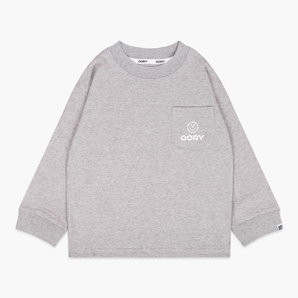 22 F/W OORY Pocket single t-shirt - gray ( 2차 입고, 당일 발송 )