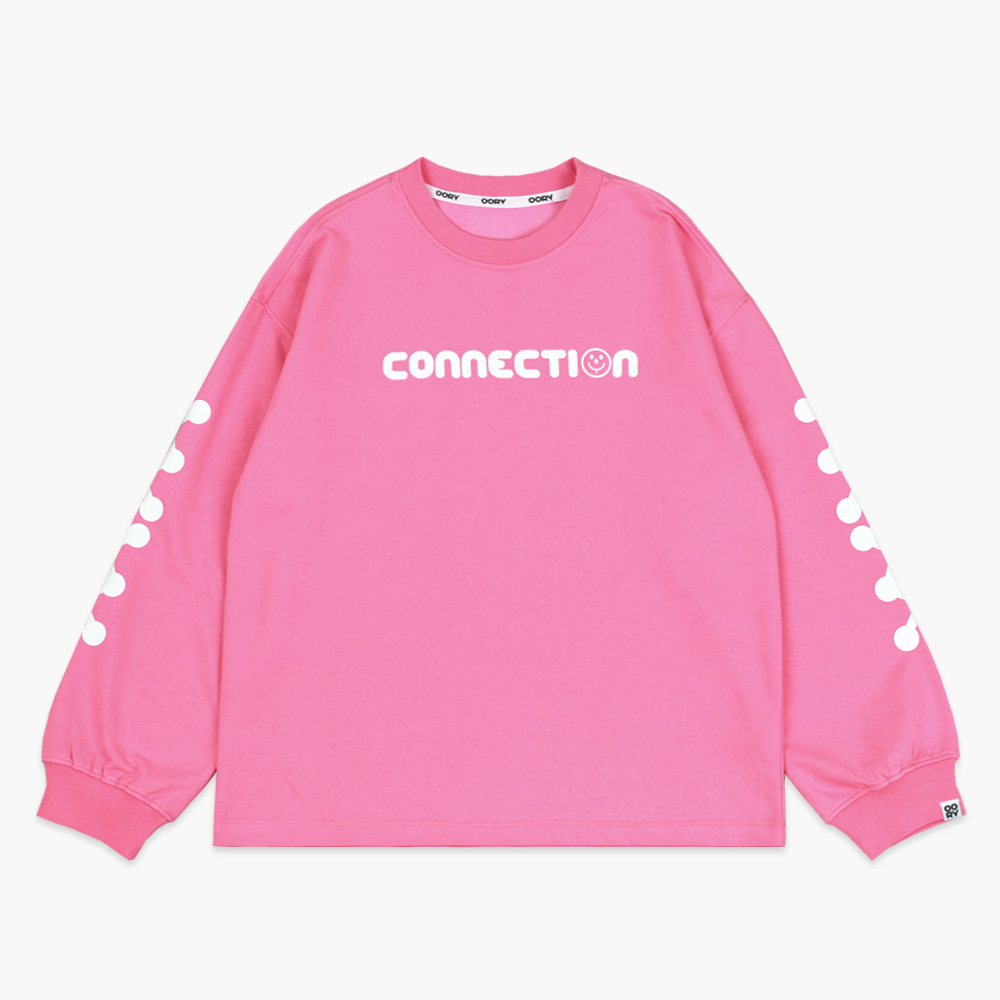 22 F/W OORY Connection t-shirt - pink ( 2차 입고, 당일 발송 )