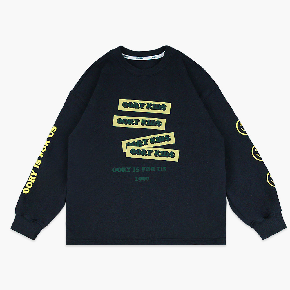 22 F/W OORY Label t-shirt - navy ( 2차 입고, 당일 발송 )