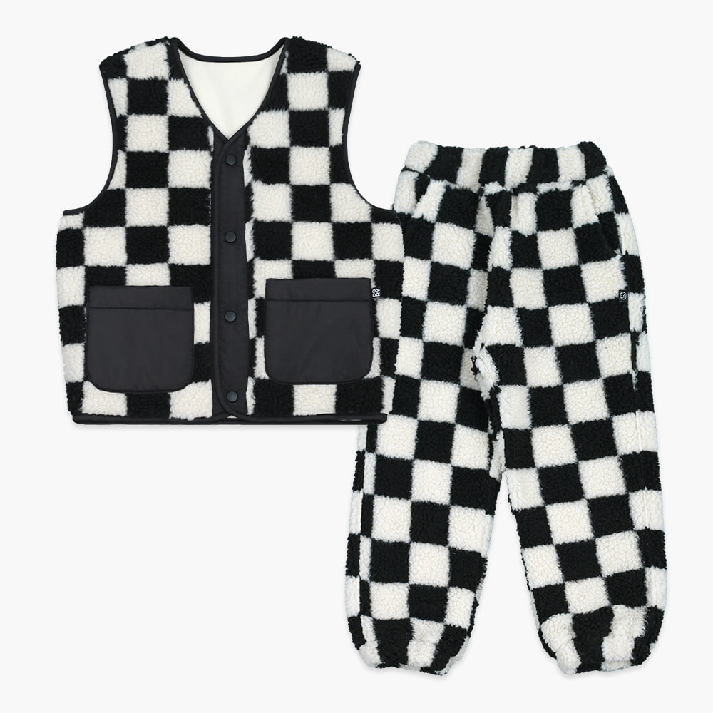 22 F/W OORY Checkered fur set ( 2차 입고, 당일 발송 )