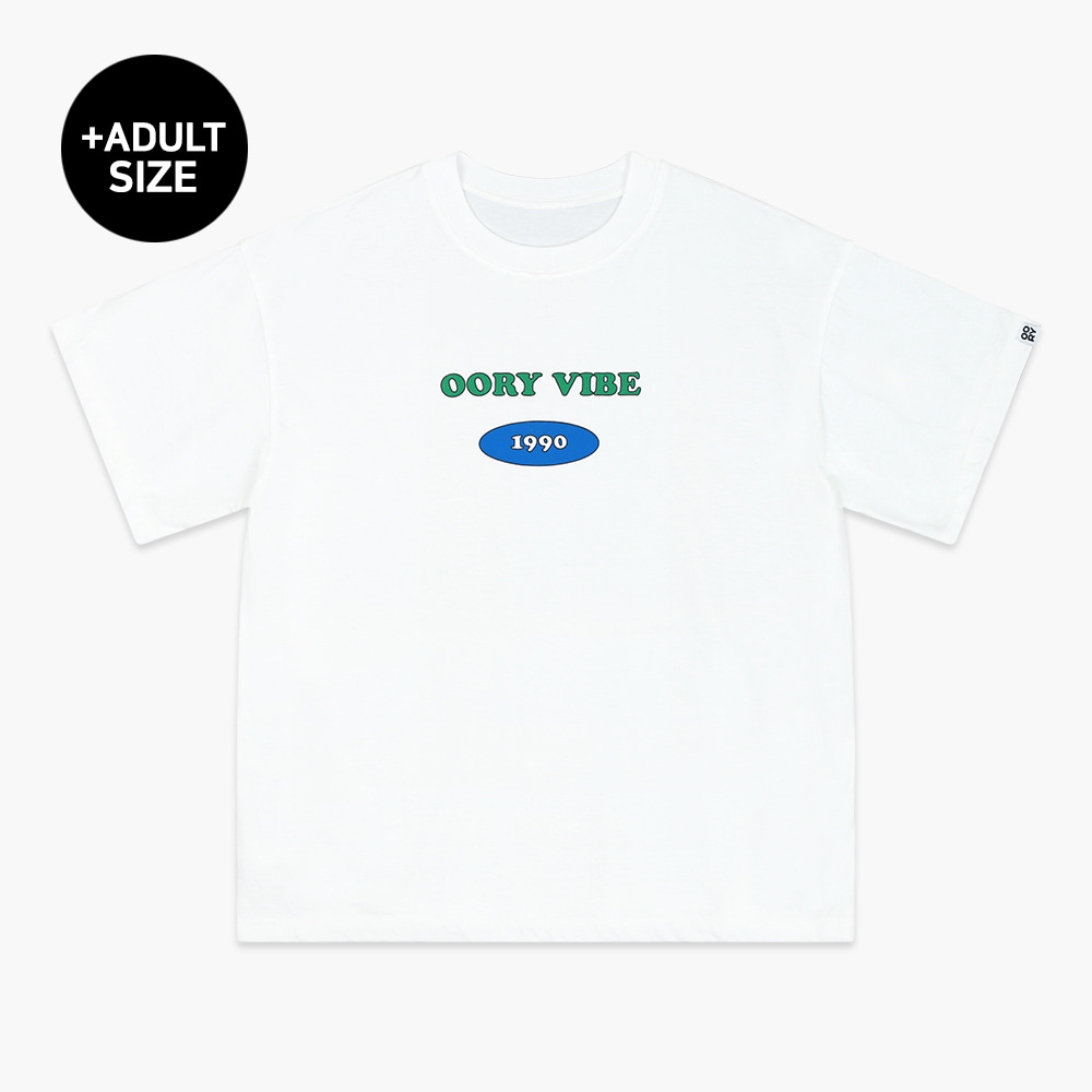 23 S/S OORY Vibe short sleeve t-shirt - ivory ( 2차 입고, 당일 발송 )