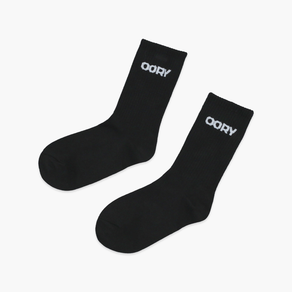 22 F/W OORY Logo socks - black ( 당일 발송 )