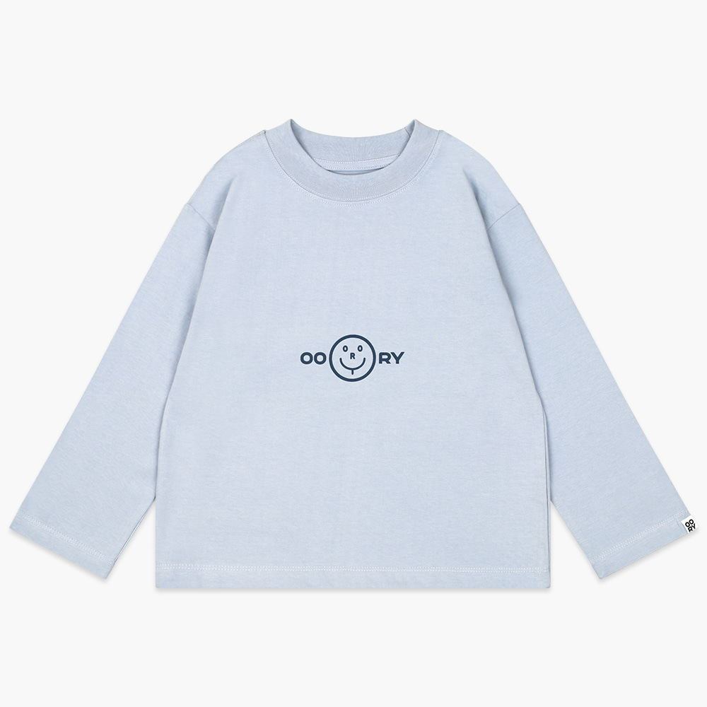 23 S/S OORY Smile single t-shirt - blue ( 2월 1일 오전 11시 오픈, 당일 발송 )