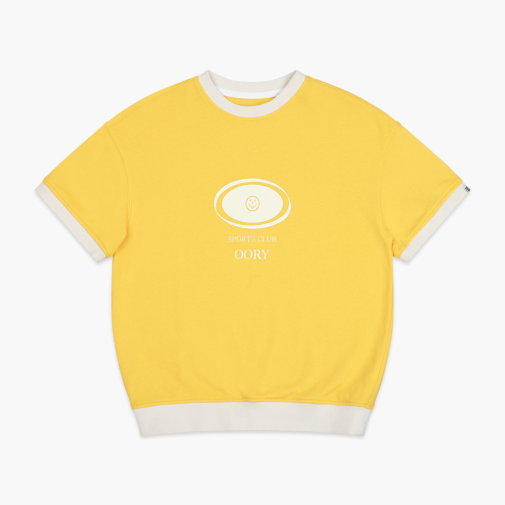 23 S/S OORY Sports club short sleeve t-shirt - yellow ( 2차 입고, 당일 발송 )