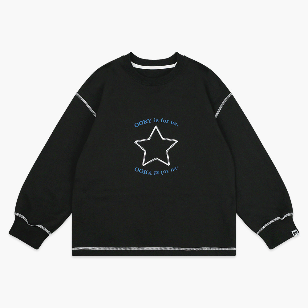 23 S/S OORY Star single t-shirt - black ( 2차 입고, 당일 발송 )
