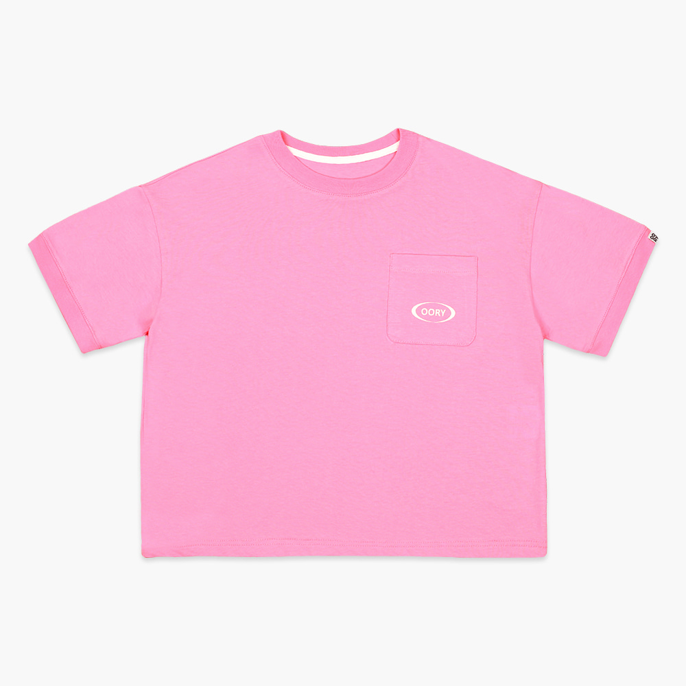 23 S/S OORY Pocket short sleeve t-shirt - pink